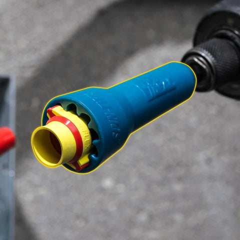 Fast Wire Nut Twister for Drill with One Quarter Inch Chuck spins twist-on connectors in seconds, universal fit for drills close-up