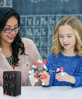 Built Tough Variable Resistor Panel With 0 To 9999 Ohm Range shown with students in a lab, exploring molecular structures.