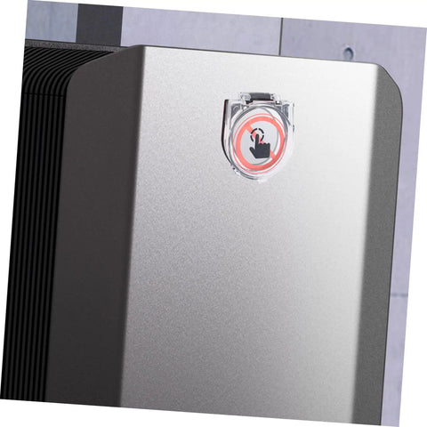 Heavy Duty Button Guard For Computers And PCs Keeps You From Accidental Presses Push Button Cover Protector Long Lasting Wear Resistant Shield For Power Button Ideal For PCs And Washing Machines installed on a computer case