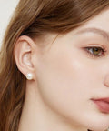 12 Pairs Hypoallergenic Stainless Steel Pearl Stud Earrings For Women Comfortable All Day Wear No Irritation Sensitive Ears Easy Everyday Bling For Work Parties And Gifts, pearl stud on ear