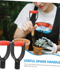 2 Piece Replacement Shovel Handle With D Shaped Grip For Shovel Head Comfy Ergonomic Grip Durable Easy Install Universal Fit For Garden Yard Work And Digging Raking Tasks