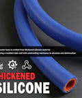 Thickened Silicone Heater Hose Kit With Five Clamps For Engine Coolant And Radiator Vacuum Lines High Temp Reinforced Flexible Silicone Hose