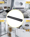 Matte Black 24 Inch Towel Bar Wall Mount For Bathrooms, Dope Modern SUS 304 Stainless Steel Towel Holder in home settings.