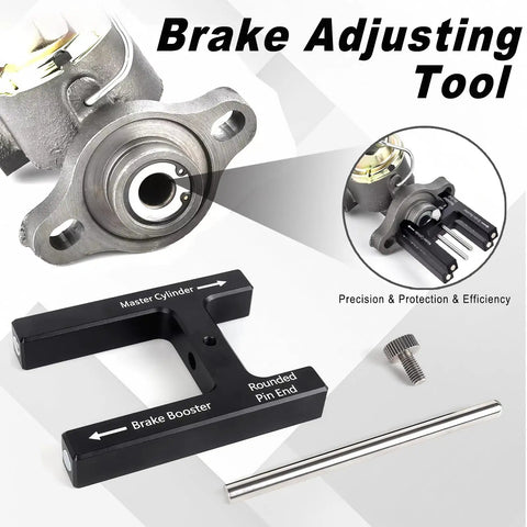 Heavy Duty Brake Booster Adjustment Tool And Master Cylinder Depth Checker With Adjustable Push Rod Set for precise measurements.