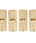 Concealed Drum Cabinet Hinges Four Pack Copper Brass Heavy Duty Anti Rust Hardware With 180 Degree Opening For Cabinets And DIY Projects.