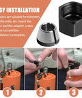 Collet Nut And Collet Cone Sleeve Combo For R2400 R2401 R86044 R860443 Laminate Trimmer Router installation steps