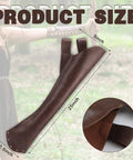 Leather Hip Quiver For Arrows On The Go Archery Pouch One Hand Draw Waist Mounted Arrow Holder For Hunting 25 x 5 inches