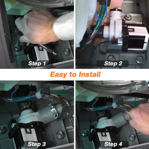 Installation steps for Upgraded Washer Drain Pump Replacement DC31-00054A 62902090 For Kenmore And Samsung Washers