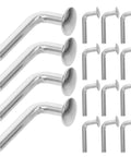 Heavy Duty Pallet Rack Safety Pins J Bolt Drop Pin Set Rust Proof Iron M5 for warehouse shelving, shown from different angles