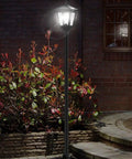 Outdoor Solar Post Lights 67 Inch Vintage Street Lamps For Garden Lawn Pathway Driveway Front And Back Doors Solar Powered No Electric Needed Two Brightness Levels High And Low 50 Lumens Weatherproof And Easy Install Planter Not Included