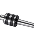 MT2 Live Center For Lathe And CNC Milling, Precision Rotary Live Center With 2MT Shank, 60 Degree Point, front view.