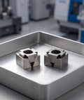 Premium CNC Machining Center Side Clamp With Precision Wedge Stop Block For Milling Operations ensuring accurate positioning on steel.