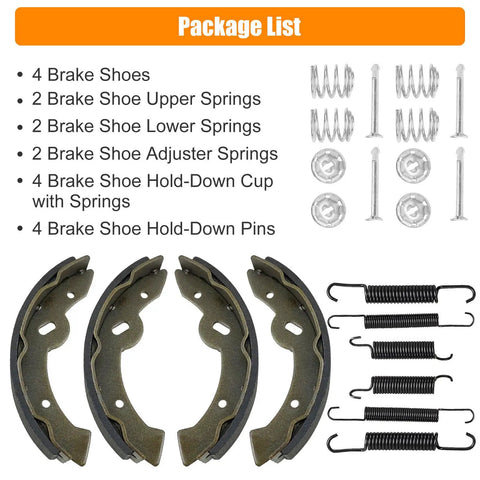 Brake Shoes Spring Kit For Golf Cart EZGO TXT Medalist 1997 To 2008 And Yamaha detailed view of components