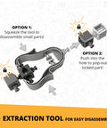 Extraction tool for disassembly steps from Tipper Truck 3 In 1 STEM Building Kit For Kids 6 Plus.