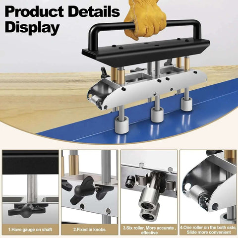 Three Station Sheet Roller And Bender For 0 To 90 Degree Bends With Large Radius Aluminum Standing Seam Roofing Tool with details