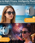 Day and night use of Adjustable LED Light Blocking Covers For Meta Glasses That Block Light And Cut False Alerts, 4 Pack