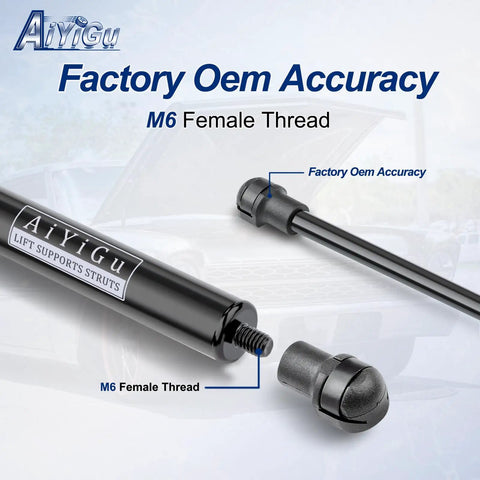 Front Hood Struts Lift Supports Gas Springs For BMW 3 Series E90 E91 E92 E93 2006 To 2012 Set Of 2 Replacement Hood Shocks with M6 Thread