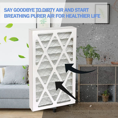 Living room with 5-Micron Outer Air Filter Replacement for WEN 3410, POWERTEC AF4000, Shop Fox W1830, 4-pack