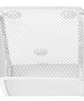 Magnetic Pencil Holder Mesh Stainless Steel Pen Basket With Three Strong Magnets, Durable Metal Writing Utensil Organizer For Whiteboards