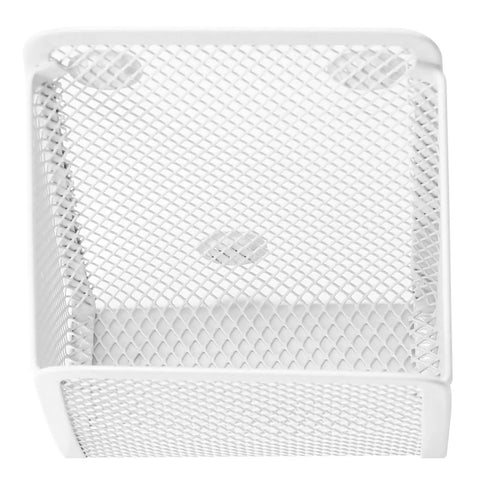 Magnetic Pencil Holder Mesh Stainless Steel Pen Basket With Three Strong Magnets, Durable Metal Writing Utensil Organizer For Whiteboards