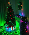 Outdoor C9 Christmas Lights 134 Feet 150 LED, App Controlled, Music Sync, 105 Light Modes, RGB Connectable on Christmas tree