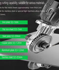 Titanium Drill Nibbler Sheet Metal Cutter Tool Fasten Your Cordless Electric Power Drill Into High Performance Shears for metal sheet cutting.