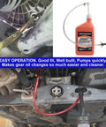 Fluid Pump For Standard Quart Bottles With Third Hand Adapter For Gear Oil installed under vehicle in use