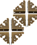 Antique Bronze Metal Corner Protectors Set Of 8 Decorative Brackets For Wood Furniture Tables Cabinets Scrapbooks And Other Home Projects