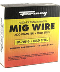 Box of Mild Steel ER70S-6 MIG Wire 0.030 Inch Diameter, 10 Pound Spool, Copper Coated Arc Welding Wire For MIG Welders