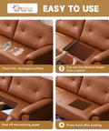 Step-by-step use of Leather Repair Patch Kit Self Adhesive 17x79 Inch Large Vinyl Patch Tape For Couches Sofas Furniture.