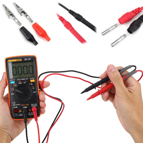 Go To Digital Multimeter Tester AN8009 with bag and backlit LCD display dope features include ammeter voltmeter ohm meter