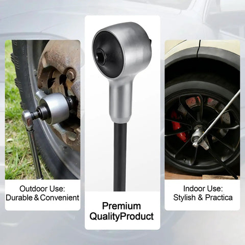 Hardcore Heavy Duty Torque Multiplier Wrench Set Featuring A Solid 1:6:5 Gear Ratio Boosts Your Strength And Makes Tightening Lug Nuts On Cars Trucks Or Rvs A Breeze Without Any Sweat Or Stress with chrome moly finish for tire installation.