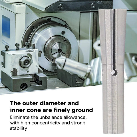Top Grade Lathe Chuck And Tool Holder Collet Set For Milling Machines With 4MM Diameter shown on CNC machine, finely ground design for precision.