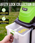 Powerful Electric Wood Chipper Mulcher With 15 Amp Motor 1.8 Inch Cutting Diameter 50L Collection Bag Anti Jam Reduction