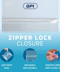 6x9 Heavy Duty Zip Bags 1000 Count Clear Plastic Reclosable Zipper Baggies 4 Mil Thick Freezer Storage Poly Bags for Food Tools Sharp Objects Multi Purpose Storage for Freezer Pantry Meal Prep Bulk Organization at Home Office Garage, zipper lock closure