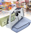 Portable Money Counter Machine With LED Display Counts 600 Bills Per Minute in retail setting