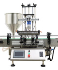 Heavy Duty Smooth Operator Double Nozzle Paste Filling Machine Stainless Steel Piston 10 To 100 Milliliter Capacity 8Mm Nozzle 50L Hopper Zero Mess For Honey Jam Sauce And Cosmetics 110V