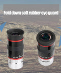 Six Millimeter Telescope Eyepiece With Ultra Wide 68 Degree Field Of View For Easy Target Grab And Smooth Tracking, High Magnification, Low Distortion, Quick Centering For Backyard Stargazing, fold-down rubber eye guard