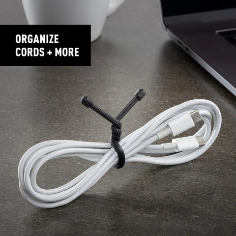 6 Inch Reusable Gear Ties Black 12 Pack Slick Rubber Coated Cord Organizers Electric Cable Management Clamps No Hassle Twist Ties For Wires Garage Setup And Ridiculously Handy Bundle Solutions
