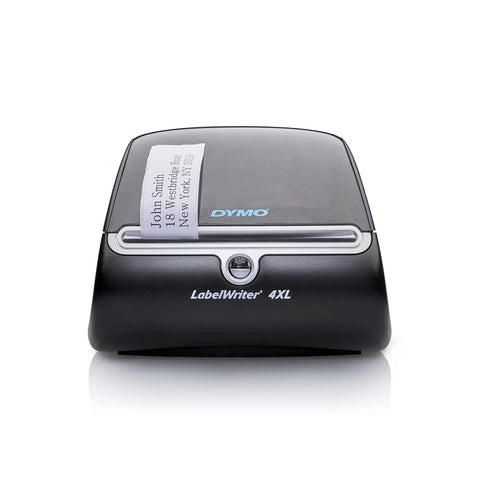 Hassle Free Direct Thermal Mailing Address Labels In Bright White, Sized 1-1/8 X 3-1/2 Inches, Twin Roll Pack on Dymo LabelWriter 4XL.