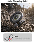 Heavy Duty Magnetic Golf Cart Phone Holder Beefy Alloy Build Secures Your Screen with Solid Zinc Alloy in rugged terrain.