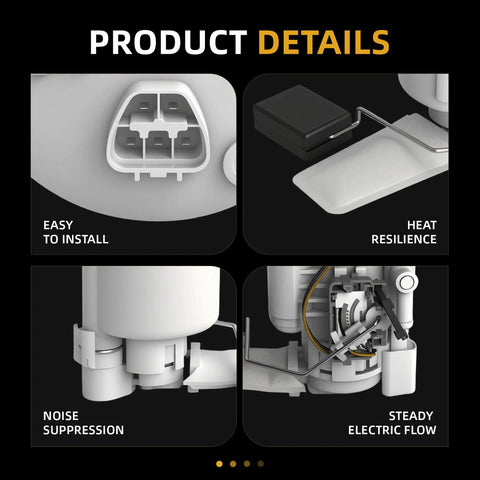 Product details of Smooth Operator Premium Fuel Pump Module Assembly Replacement For Toyota RAV4 Models 2001 Through 2005 equipped with 2.0 and 2.4L engines.
