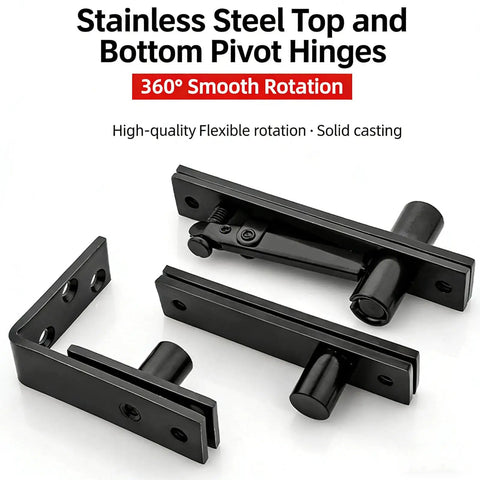 Stainless Steel Invisible Door Hinge With Smooth Quiet Motion, Concealed L Shaped Rotation Hinge for sleek installations