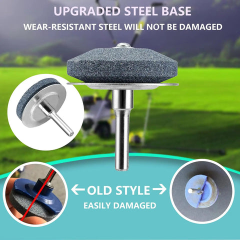 Lawn Mower Blade Sharpening Kit For Drill Use Upgraded Blade Assist Sharpener With Balancer Fits Any Power Drill