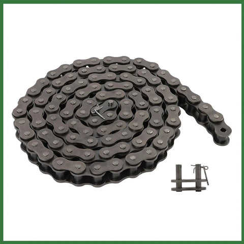Grab A Fresh 10 Foot Heavy Duty Roller Chain Kit With Connecting Links Perfect For Sugar Mills And Construction Jobs That Needs Serious Grit And Long Term Stability Without The Hassle, coiled steel chain
