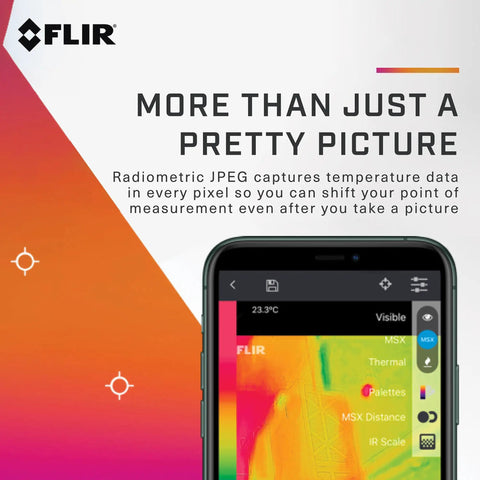 Infrared Thermal Imaging Camera For Android Type-C Devices Pro LT Edition With 1440x1080 IR Resolution shown on phone