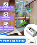 12V DC Fan Motor For RV Vent Fans With Round Shaft Fits Ventline BVD0218-00 And Ventline Ventadome Replacement in camper