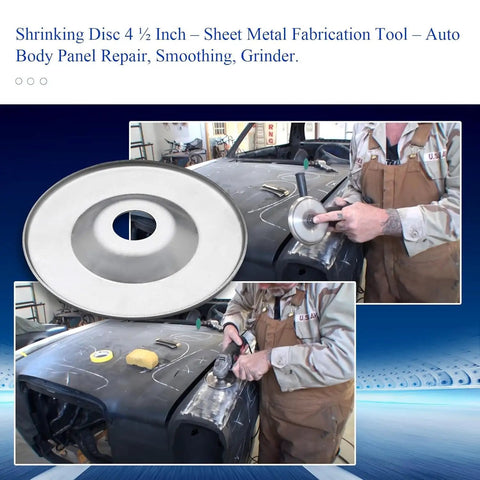 Using 4.5 Inch Shrinking Disc For Angle Grinder Pro Grade 5/8 Inch 11 Spindle Fits 4-1/2 Inch Tool Auto Body Panel Repair