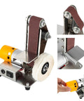 Slick 3 In 1 Mini Belt Sander And Electric Grinder With 7 Speed Adjustable Benchtop Station for woodworking and jewelry making