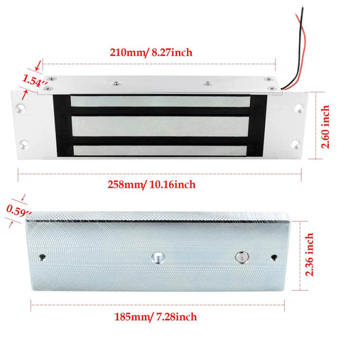 Heavy Duty Flush Mount Magnetic Door Lock With 500KG Holding Power 1200LBS Waterproof 12V DC Fail Safe Magnet For Tough As Nails Door Access System Sealed Stainless Steel Build Anti Residual Magnesium Design Easy Install
